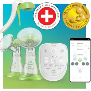 Double Electric Breast Pump with Manual Pump Handle Ardo Alyssa