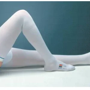 Anti-embolism Stocking T.E.D.™ Thigh High Medium / Long White Inspection Toe