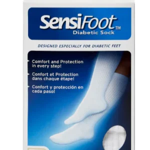 Diabetic Compression Socks JOBST® Sensifoot™ Knee High X-Large White Closed Toe