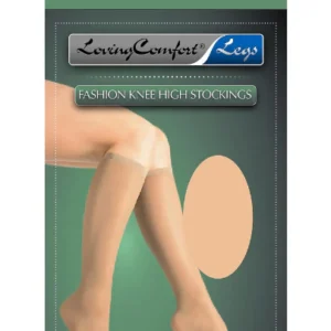 Compression Stocking Loving Comfort® Knee High Small Beige Closed Toe