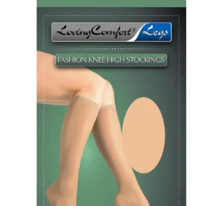 Compression Stocking Loving Comfort® Knee High X-Large Beige Closed Toe