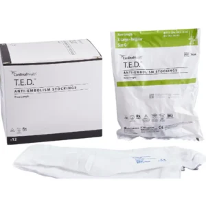 Anti-embolism Stocking T.E.D.™ Knee High X-Large / Regular White Inspection Toe