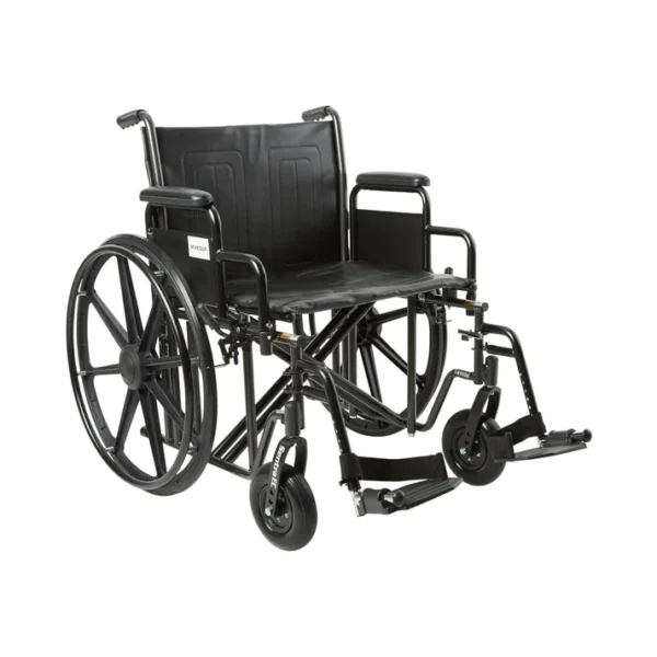 Bariatric Wheelchair McKesson Dual Swing-Away Footrest