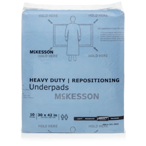 Disposable Underpad McKesson 30 X 42 Inch Super Absorbent Polymer Heavy Absorbency - Image 2