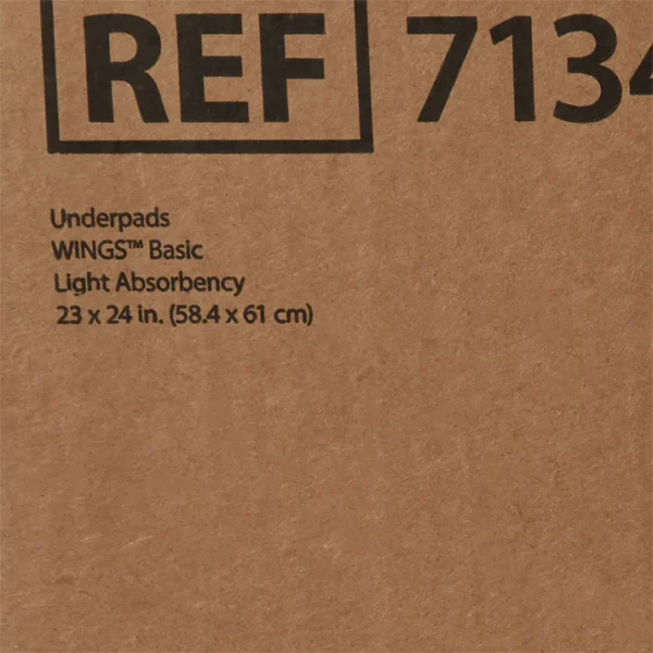 Disposable Underpad WINGS™ 23 X 24 Inch Fluff Light Absorbency - Image 4