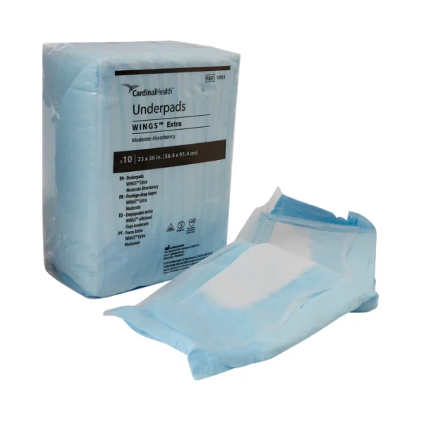 Disposable Underpad Simplicity™ Extra 23 X 36 Inch Fluff Moderate Absorbency - Image 2