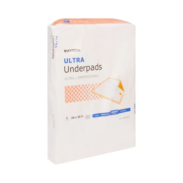 Disposable Underpad McKesson Ultra 36 X 36 Inch Fluff / Polymer Heavy Absorbency - Image 2