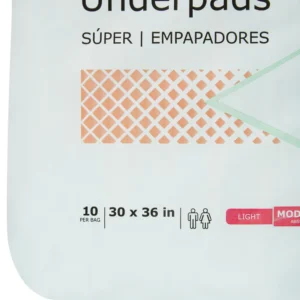 Disposable Underpad McKesson Super 23 X 36 Inch Fluff / Polymer Moderate Absorbency