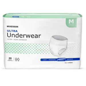 Unisex Adult Absorbent Underwear McKesson Ultra Pull On with Tear Away Seams Large Disposable Heavy Absorbency