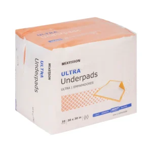 Disposable Underpad McKesson Ultra 30 X 30 Inch Fluff / Polymer Heavy Absorbency