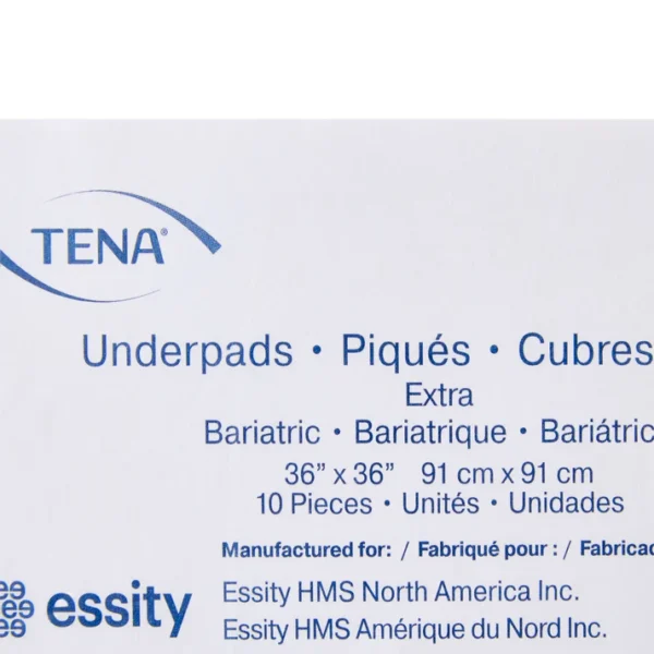 Disposable Underpad TENA® Extra Bariatric 36 X 36 Inch Polymer Light Absorbency - Image 3