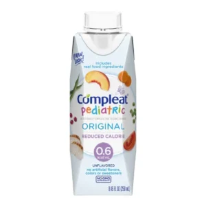 Pediatric Tube Feeding Formula Compleat® Pediatric Original Reduced Calorie 0.6 Unflavored 8.45 oz. Reclosable Carton Liquid Real Food Ingredients