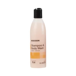 Shampoo and Body Wash McKesson 8 oz. Flip Top Bottle Apricot Scent