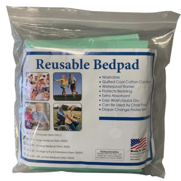 Reusable Underpad 35 X 72 Inch Cotton / Polyester Heavy Absorbency