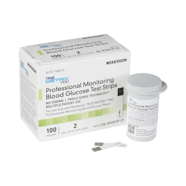 Blood Glucose Test Strips McKesson TRUE METRIX® PRO 100 Strips per Pack