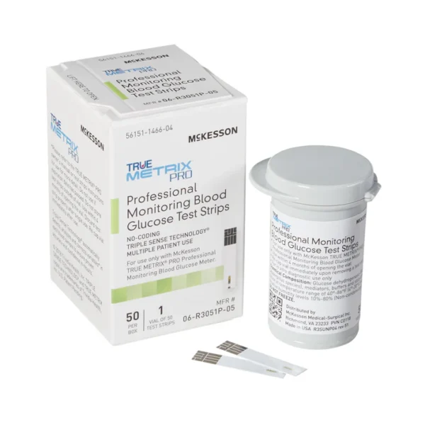 Blood Glucose Test Strips McKesson TRUE METRIX® PRO 50 Strips per Pack