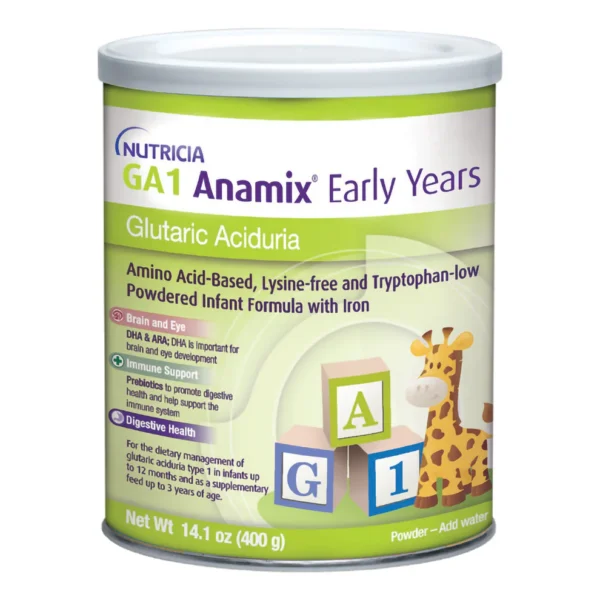 Infant Formula GA-1 Anamix® Early Years Unflavored 14.1 oz. Can Powder Amino Acid Glutaric Aciduria Type-1 (GA-1)