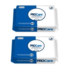 ProCare Personal Wipes Soft Pack, White, 12" x 8", 50/Pack, 12 Packs/Case